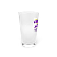 EmpireJeffTV Purple and Gold Logo Pint Glass, 16oz