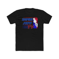 EmpireJeffTV Red White and Blue Logo Men's Cotton Crew Tee