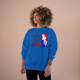 EMPIREJEFFTV Retro Sports Logo Sweatshirt — Champion Crewneck - Red & Blue