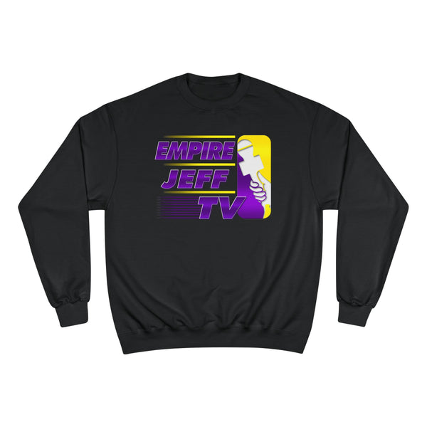 EMPIREJEFFTV Retro Sports Logo Sweatshirt — Champion Crewneck - Purple & Gold