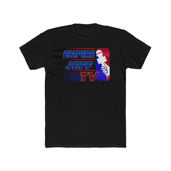 EMPIREJEFFTV  Graphic Tee — Retro Sports Logo Shirt - Red & Blue