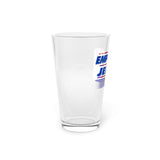 EmpireJeffTV Red and Blue Logo Pint Glass, 16oz