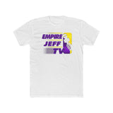 EmpireJeffTV Purple and Gold Logo Men's Cotton Crew Tee