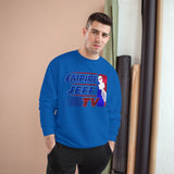 EMPIREJEFFTV Retro Sports Logo Sweatshirt — Champion Crewneck - Red & Blue