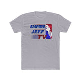 EmpireJeffTV Red White and Blue Logo Men's Cotton Crew Tee