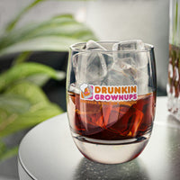 Drunkin Grownups Whiskey Glass